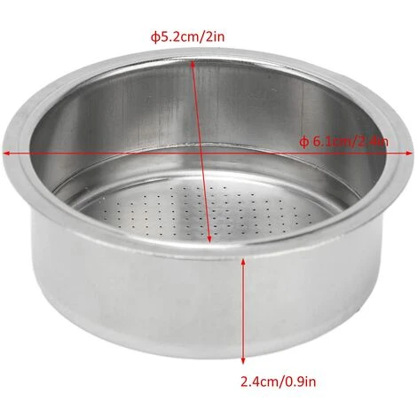 Coffee Filter Basket, Coffee 52mm Pressurized Filter Basket Home Office Coffee Tool For GUSTINO Without Filter Holder 2 Coffee Filter Basket, Coffee 52mm Pressurized Filter Basket Home Office Coffee Tool For GUSTINO Without Filter Holder - Image 2