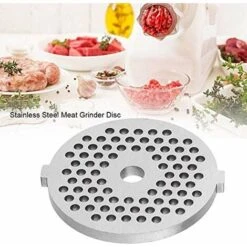 Stainless Steel Meat Grinder Plate Disc Knife Blades For Mixer And Chopper Attachment With Hole For Kitchen Accessory 6 Stainless Steel Meat Grinder Plate Disc Knife Blades For Mixer And Chopper Attachment With Hole For Kitchen Accessory -Small Appliances Store 95534298 3