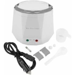 12V 100W 1.3 L Electric Portable Multifunctional Rice Cooker Food Steamer For Car White