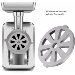 Mincer Cutting Plate Alloy Meat Grinder Crusher Mincer Plate Disc Knife 7mm Hole Household Guaranteed Quality Plate Disc Machinery Kitchen Appliances Parts Silver -Small Appliances Store 95534303 3