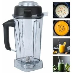 Blender Cup, 64oz Transparent Blender Container Cup Lid Blade Replacement Accessories Kit Fit For Vitamix -Small Appliances Store 95534316 3