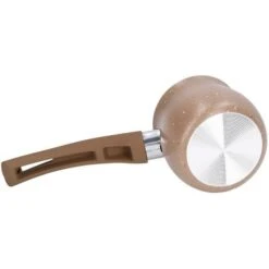 Non Stick Milk Pan, 8cm Stay Cool Handle Aluminum Alloy Cooking Pot With Non Drip Double Pouring Lip For Coffee Butter Chocolate(Coffee) -Small Appliances Store 95534328 3