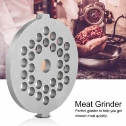 Meat Grinder Blade Stainless Steel Disc Meat Mincer Plate With 5/7mm Holes Professional Replacement Spare Part For Grinders Mincers Food Chopper(5mm) -Small Appliances Store 95534333 4