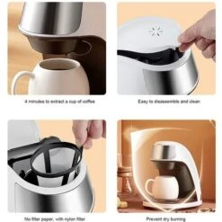 250ml Single Serve Coffee Maker Mini Multi Purpose Extraction Coffee Machine 220V(EU ) EU -Small Appliances Store 95534334 5