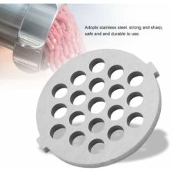 Meat Grinder Stainless Steel Disc Meat Mincer Plate With 5/7mm Holes Professional Replacement Part For Grinders Mincers(7mm) -Small Appliances Store 95534335 4