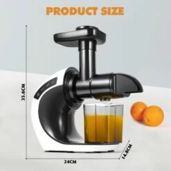Fitprobo 24cm15cm36cm Cold Press Juicer, Reduce Food Residue, Avoid Clogging, Suitable For Weight Loss People, Children, The Elderly -Small Appliances Store 95602971 5