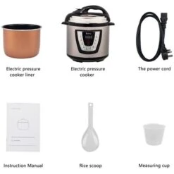 Fitprobo 6L13 All-in-one Stainless Steel Electric Pressure Cooker In Primary Color, Side Handle Style, With Reservation Function/heat Preservation Function -Small Appliances Store 95603016 3