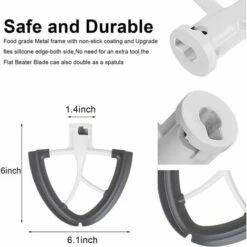 Flexible Edge Flat Beater For Mixing Kitchen Flour CreamFlat Beater For KitchenAid Stand Mixer Accessories For KitchenAid Artisan Mixer 4.5-5 Quart -Small Appliances Store 95648571 4