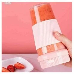 Electric Juicer Usb Smoothie Blender Blender Food Processor Electric Juicer Pink-Multifunctional Portable -Small Appliances Store 95651817 3