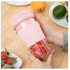 Electric Juicer Usb Smoothie Blender Blender Food Processor Electric Juicer Pink-Multifunctional Portable -Small Appliances Store 95651817 4