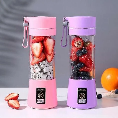 Blender Smoothie Maker, Personal Blender With 6 Stainless Steel Blades Pink 1 Blender Smoothie Maker, Personal Blender With 6 Stainless Steel Blades Pink