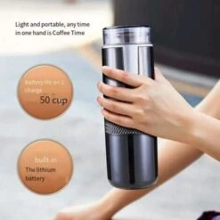 Espresso Maker With Battery Powered Coffee Maker, Electric Car Travel, Camping, Boating, Hiking Compatible, Rechargeable Battery -Small Appliances Store 95709023 3