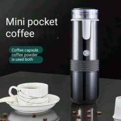 Espresso Maker With Battery Powered Coffee Maker, Electric Car Travel, Camping, Boating, Hiking Compatible, Rechargeable Battery -Small Appliances Store 95709023 5