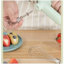 GTA Electric Whisk Hand Mixer Whisk 4 Speed Whisk For Baking Upright Cake Egg Cream Cordless 9 GTA Electric Whisk Hand Mixer Whisk 4 Speed Whisk For Baking Upright Cake Egg Cream Cordless -Small Appliances Store 95723567 5