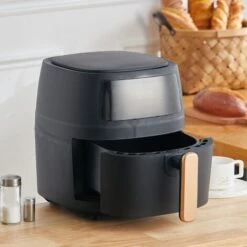 Livingandhome Black 8L Touchscreen Electric Air Fryer -Small Appliances Store 95736784 3