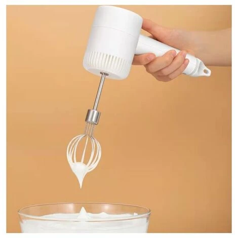 Blender Household Electric Portable Cordless Egg Beater Multifunction Creamer Cooking Whisk White 2 Blender Household Electric Portable Cordless Egg Beater Multifunction Creamer Cooking Whisk White - Image 2