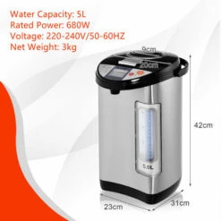 5L Adjustable Instant Hot Water Dispenser Electric Hot Pot Kettle W/Auto-Cut Off -Small Appliances Store 95923951 5