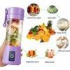 Portable Juicer USB Electric Blender Mini Portable Blender For Shakes And Smoothies 380ml Juice Blender With Six Blades Great For Blending