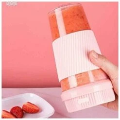Multifunctional Portable Electric Juicer USB Smoothie Blender Blender Food Processor Electric Juicer Pink -Small Appliances Store 95949820 3