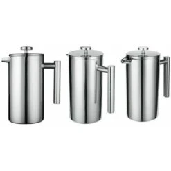 French Press 304 Stainless Steel Thermal Coffee Maker Teapot 800ML 3 Filters Anti-scald Handle Anti-rust Coffee Press 8 French Press 304 Stainless Steel Thermal Coffee Maker Teapot 800ML 3 Filters Anti-scald Handle Anti-rust Coffee Press -Small Appliances Store 96000682 4