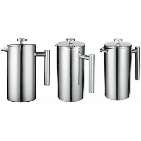 French Press 304 Stainless Steel Thermal Coffee Maker Teapot 800ML 3 Filters Anti-scald Handle Anti-rust Coffee Press 4 French Press 304 Stainless Steel Thermal Coffee Maker Teapot 800ML 3 Filters Anti-scald Handle Anti-rust Coffee Press - Image 4