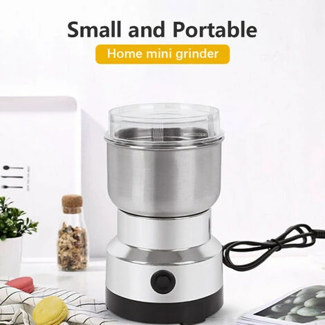 Household Grinder Mini Electric Herb Pulverizer Stainless Steel Four-edged Blade 150W High Power Ultrafine Coffee Grinder 2 Household Grinder Mini Electric Herb Pulverizer Stainless Steel Four-edged Blade 150W High Power Ultrafine Coffee Grinder - Image 2