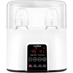 Bottle Warmer With LED Indicators Breastmilk/Formula/Baby Food Sterilization Bottle Warmer And Timer, White EU Plug