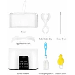 Bottle Warmer With LED Indicators Breastmilk/Formula/Baby Food Sterilization Bottle Warmer And Timer, White EU Plug -Small Appliances Store 96001167 5