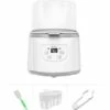 In 1 Baby Bottle Warmer Baby Bottle Steam Sterilizer Fast Baby Food Warmer 2 Bottle Capacity Adjustable Temperature With LED Display For Baby Bottles, EU 400W