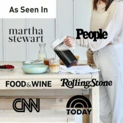 Coffee Maker - 44 Oz Iced Tea And Iced Coffee Maker With Glass Carafe, Filter, Funnel And Measuring Spoon Black 9 Coffee Maker - 44 Oz Iced Tea And Iced Coffee Maker With Glass Carafe, Filter, Funnel And Measuring Spoon Black -Small Appliances Store 96004311 5