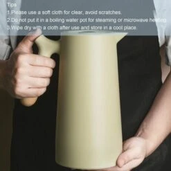 Large Thermal Coffee Carafe Double Wall Household Thermos Glass Liner Coffee Maker Insulation Household Pot Vacuum Carafes With Removable Tea Infuser And Strainer -Small Appliances Store 96004472 5