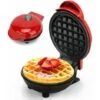 Waffle Iron Mini Waffles, Small Waffle Iron With Non-stick Coating For Classic Waffles, Waffle Iron Belgian Waffles For Children's Birthday Parties, Family Celebrations, Easter