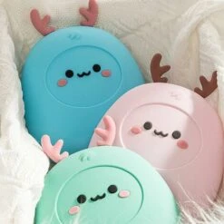 Hot Water Bottle 2 In 1 Silicone Hot Water Bag / Ice Bag Microwave Heating Leakproof Gift For Kids Girls, Pink - Pink 9 Hot Water Bottle 2 In 1 Silicone Hot Water Bag / Ice Bag Microwave Heating Leakproof Gift For Kids Girls, Pink - Pink -Small Appliances Store 96250359 5