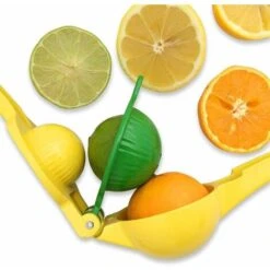 LITZEE Citrus Juicer Lemon Squeezer - Manual Lemon Squeezer Manual Citrus Squeezer/Lime Squeezer 3-in-1, Unique Double Bowl Design, Anti-Corrosion, Suitable For Lemons, Limes, Oranges And Citrus -Small Appliances Store 96305224 5