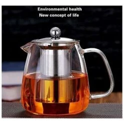 Glass Teapot With Brewing Teapot 500ml/17oz Teapot Warmer Is A Safe And Heat-resistant Flower And Loose Leaf Teapot Set. -Small Appliances Store 97101354 3