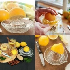 Manual Juicer Glass Citrus Squeezer Kitchen Orange Lime Lemon Fruit Squeezer -Small Appliances Store 97101716 5