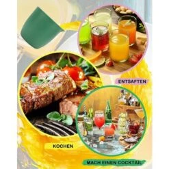 Manual Citrus Juicer With Unique Lemon Shape Design Two Modes Of Use For Different Fruits (Green) -Small Appliances Store 97102492 5