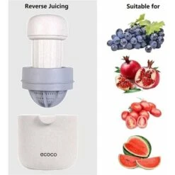 Simple Manual Lemon Squeezer And Squeezer Small Portable Citrus Squeezer With Two Modes Of Use For Different Fruits (Wheat Color) -Small Appliances Store 97102643 3