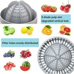 Simple Manual Lemon Squeezer And Squeezer Small Portable Citrus Squeezer With Two Modes Of Use For Different Fruits (Wheat Color) -Small Appliances Store 97102643 4