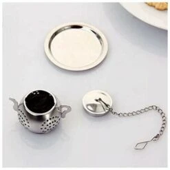2Pcs Tea Infuser Teapot - Stainless Steel Infuser (Silver) -Small Appliances Store 97104719 3