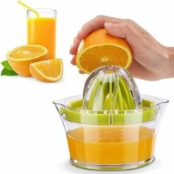 Manual Citrus Squeezer, Orange Lemon Squeezer, Multifunctional Lime And Orange Lemon Squeezer With 2 Reamers And Measuring Container -Small Appliances Store 97104759 3