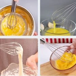 Stainless Steel Egg Beater Baking Tool Manual Egg Beater Cream Whisk -Small Appliances Store 97380401 5