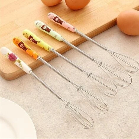 Small Whisks Stainless Steel Handle Mini Small Mixing Balloon Wire Whisks Ceramic Whisk (4 Pieces) 5 Small Whisks Stainless Steel Handle Mini Small Mixing Balloon Wire Whisks Ceramic Whisk (4 Pieces) - Image 5