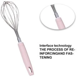Stainless Steel Kitchen Handle Egg Beater Pasta Stick Baking Tool Cream Whisk Hand Dough Mixer -Small Appliances Store 97382275 3