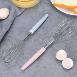 Stainless Steel Kitchen Handle Egg Beater Pasta Stick Baking Tool Cream Whisk Hand Dough Mixer -Small Appliances Store 97382275 5