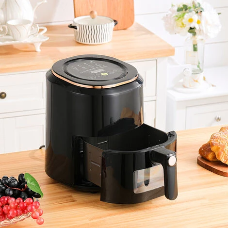 Livingandhome Black 7.5L Digital Touchscreen Air Fryer 2 Livingandhome Black 7.5L Digital Touchscreen Air Fryer - Image 2
