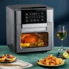 Livingandhome Black 12L Touchscreen Air Fryer Oven