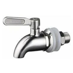 304 Stainless Steel Polished Finished Product, Replacement Beverage Dispenser Mouthpiece, Also Fits Berkey Gravity Filter Systems