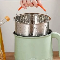 Stainless Steel Steamer Basket, 3L Vegetable Steamer Basket, Pressure Cooker Steamer Basket, Instant Steamer Basket, With Silicone Covered Handle, For Cooking Vegetables And Foods 8 Stainless Steel Steamer Basket, 3L Vegetable Steamer Basket, Pressure Cooker Steamer Basket, Instant Steamer Basket, With Silicone Covered Handle, For Cooking Vegetables And Foods -Small Appliances Store 97453475 4