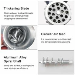 Stainless Steel Manual Meat Grinder For Meat, Sausage Chopper, Clamp Hand Chopper For Pork, Beef, Fish, Chicken, Pepper, Mushrooms -Small Appliances Store 97814943 4